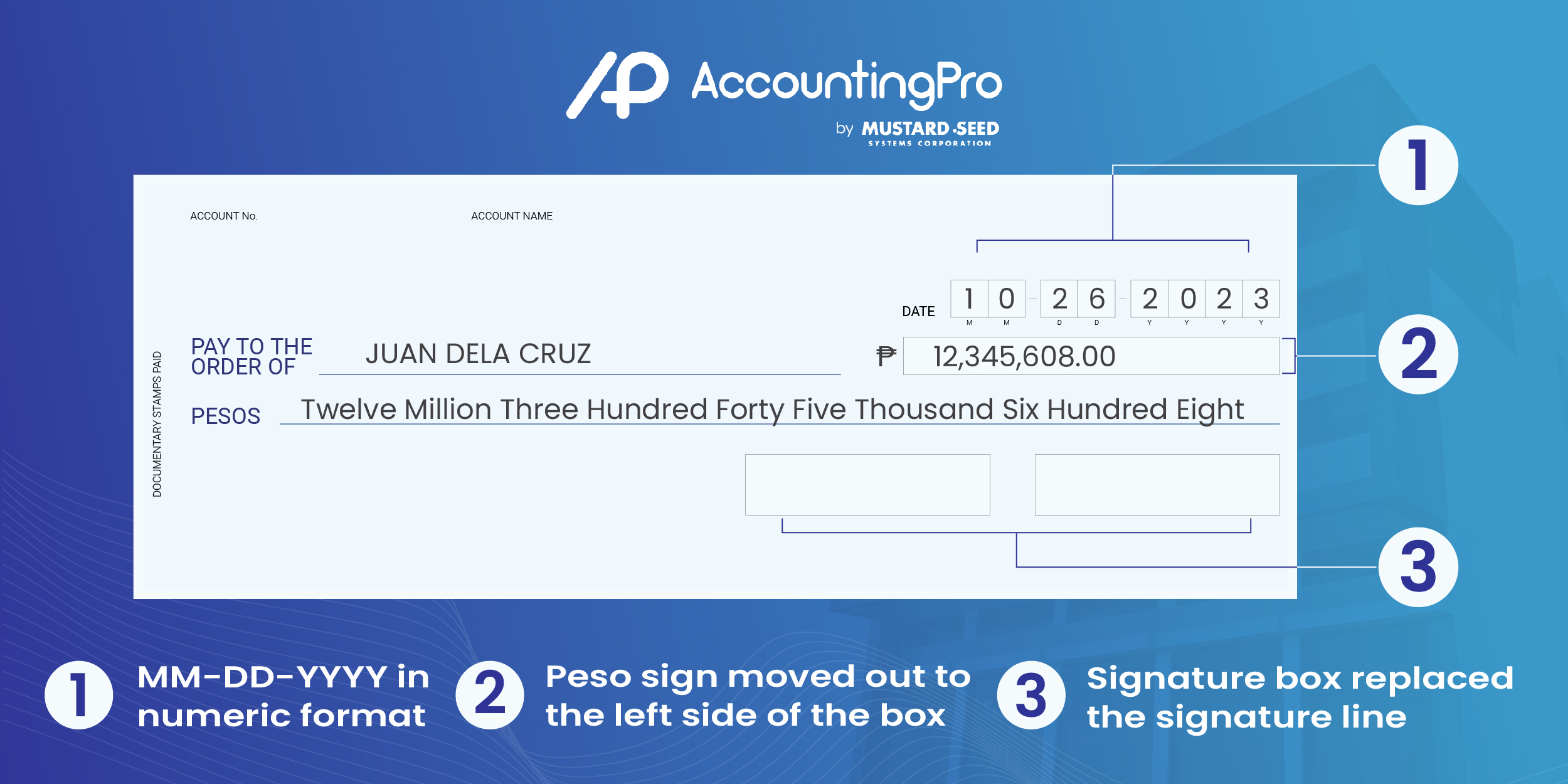 Introducing the New Check Format Effective May 1, 2024 | AccountingPro